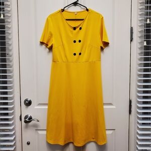 Women's yellow 💛 midi dress